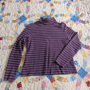 White Stag Purple and White Striped Shirt